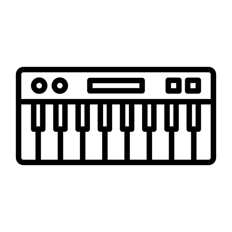 icono de vector de piano