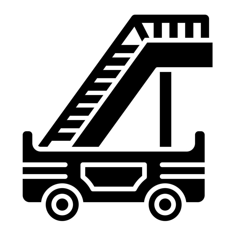 Aircraft Stairs vector icon