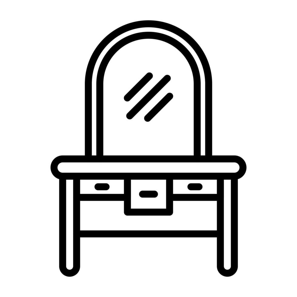 Dressing Table vector icon