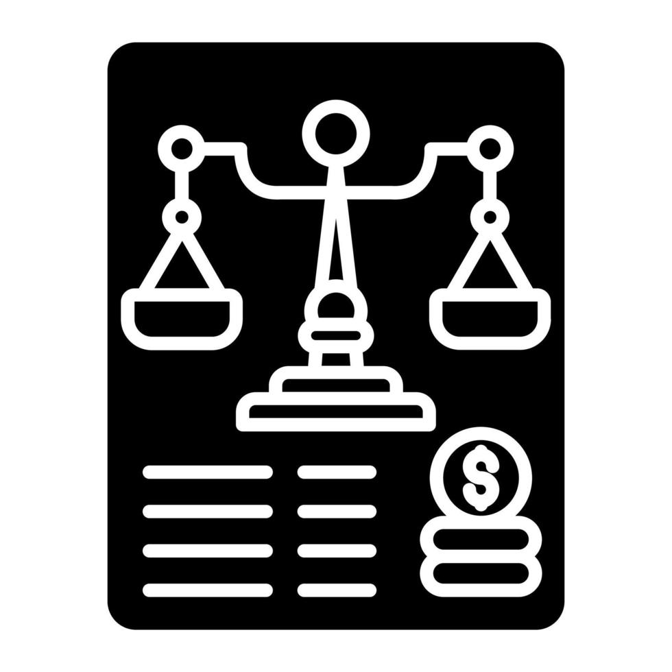 Balance Sheet vector icon