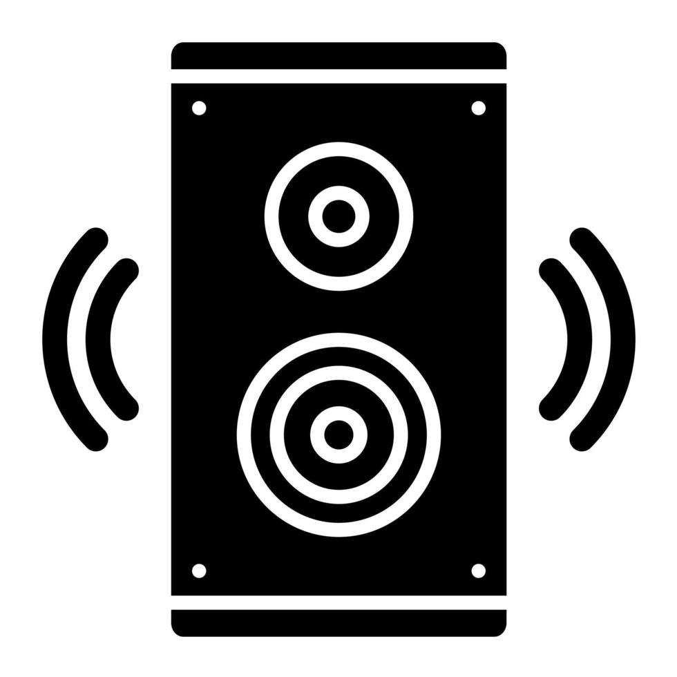 icono de vector de sistema de sonido