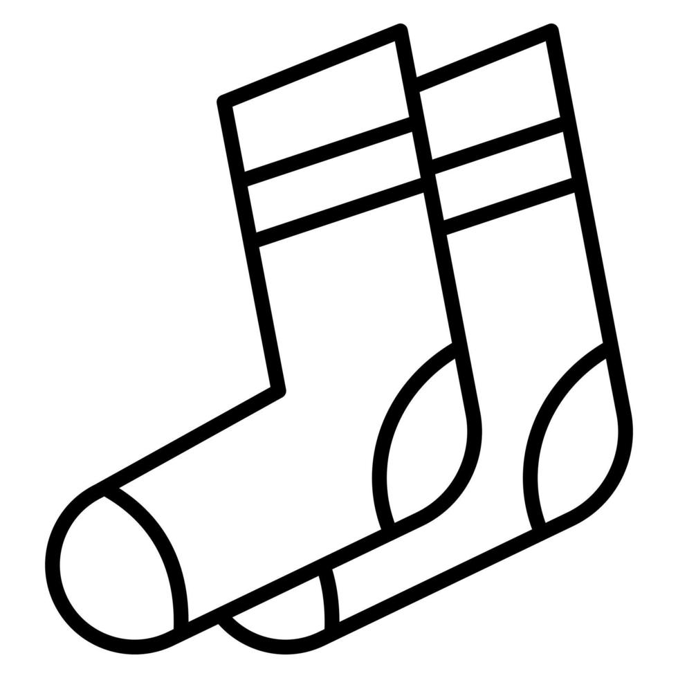 icono de vector de calcetines