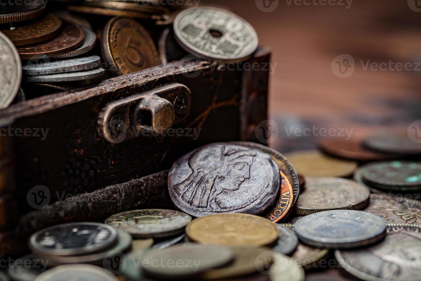 monedas antiguas de todo el mundo desde 1940 hasta el nuevo milenio foto