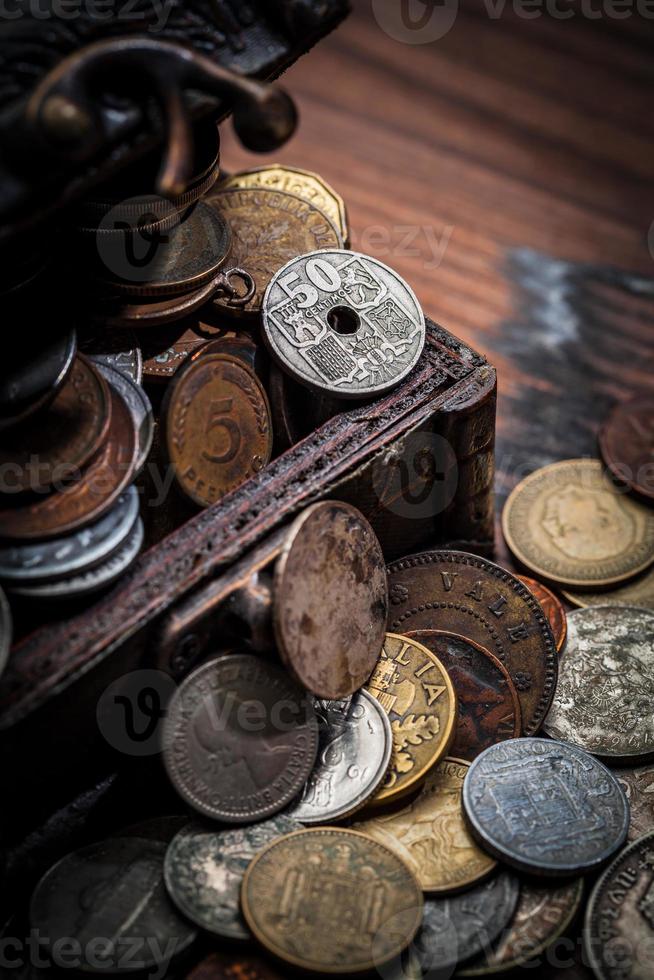 monedas antiguas de todo el mundo desde 1940 hasta el nuevo milenio foto