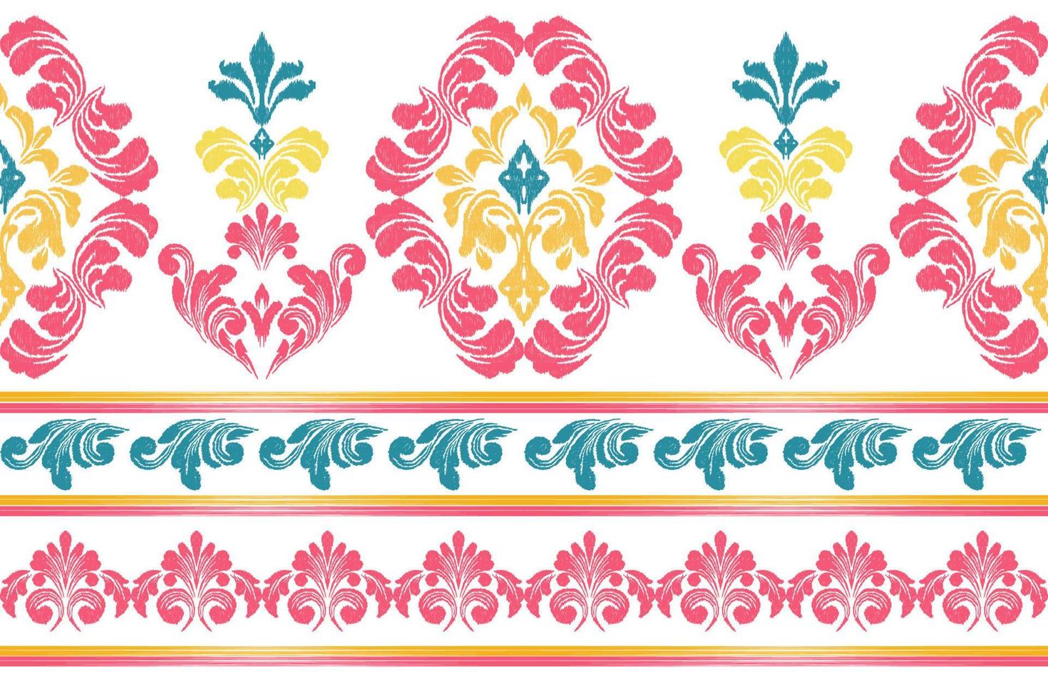 Geometric abstract ikat ethnic pattern design. Aztec fabric carpet mandala ornament chevron textile decoration wallpaper. Tribal turkey African Indian traditional embroidery vector background