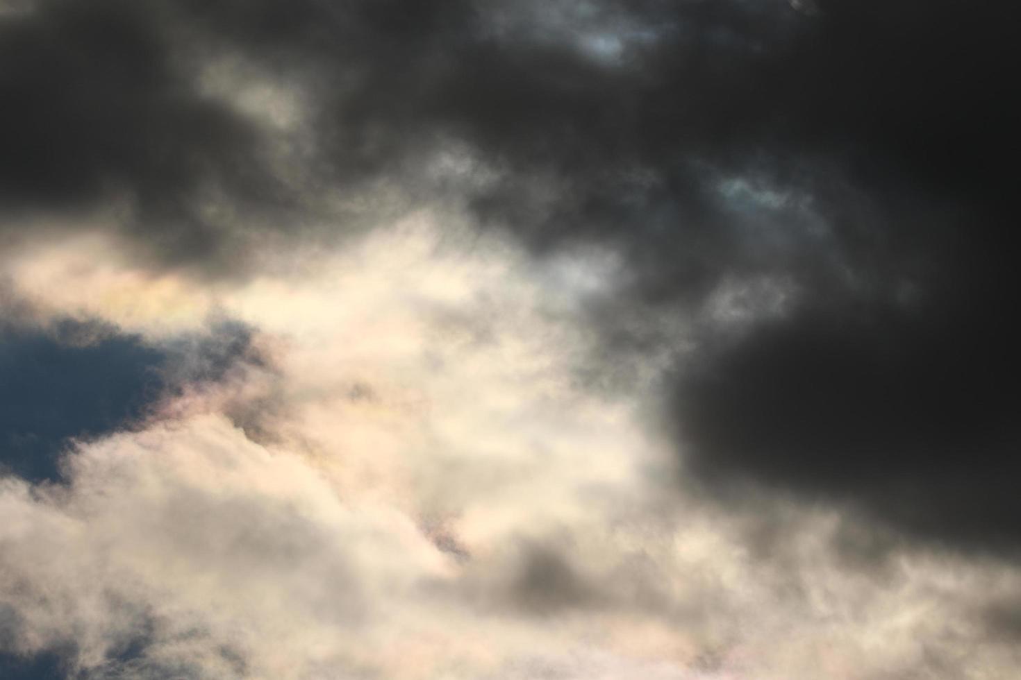 Stormy weather and dark clouds photo
