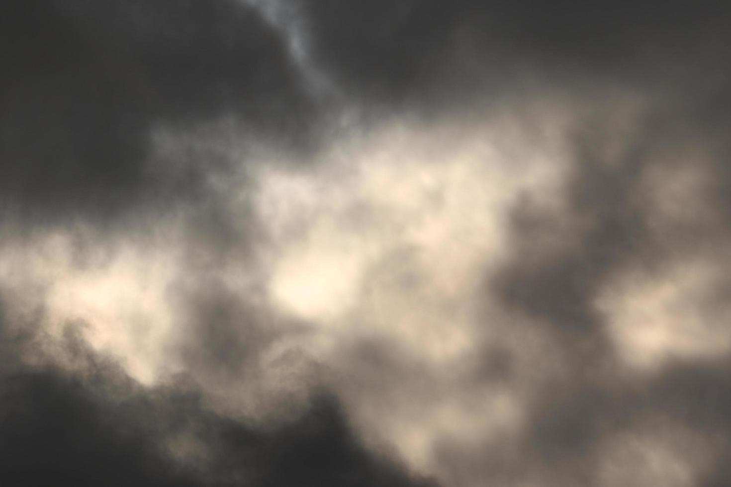 Stormy weather and dark clouds photo