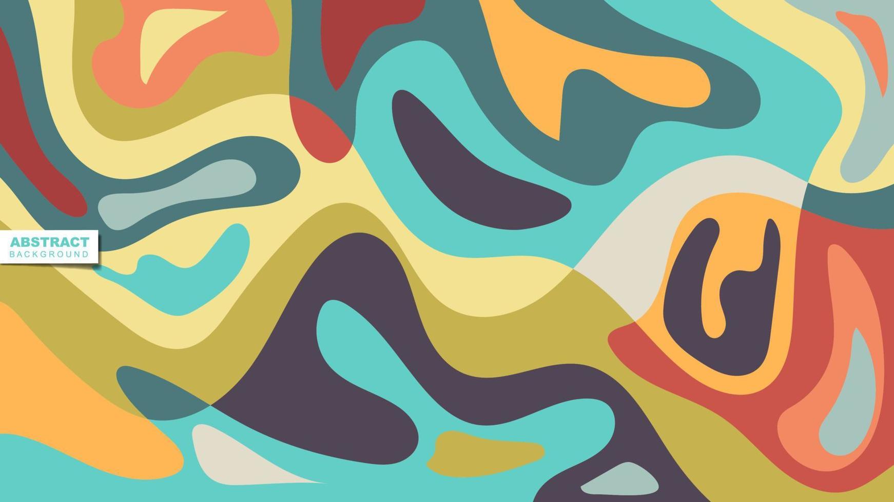 colorful abstract background vector with random waves
