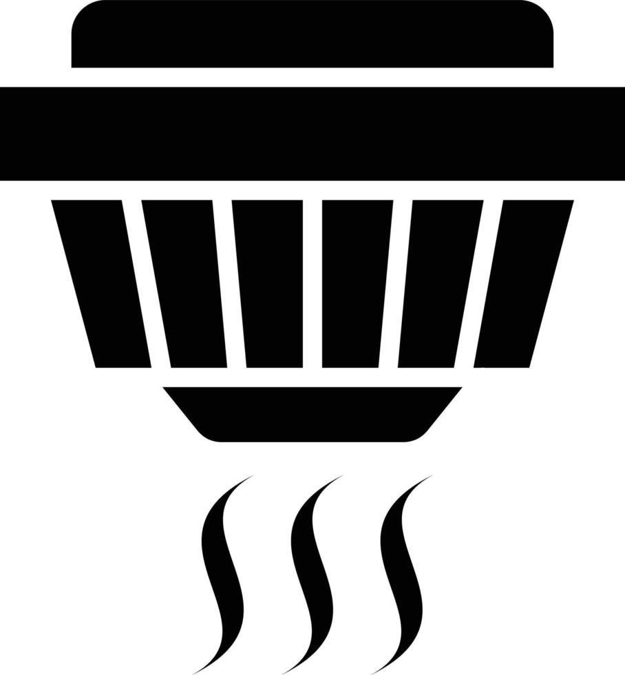 ilustración de diseño de icono de vector de detector de humo