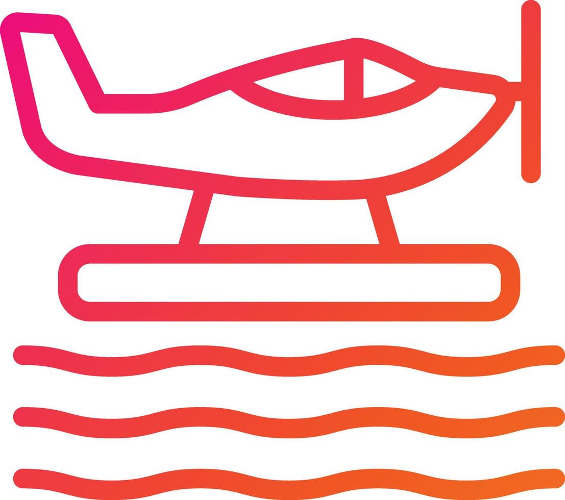 Seaplane Vector Icon Design Illustration