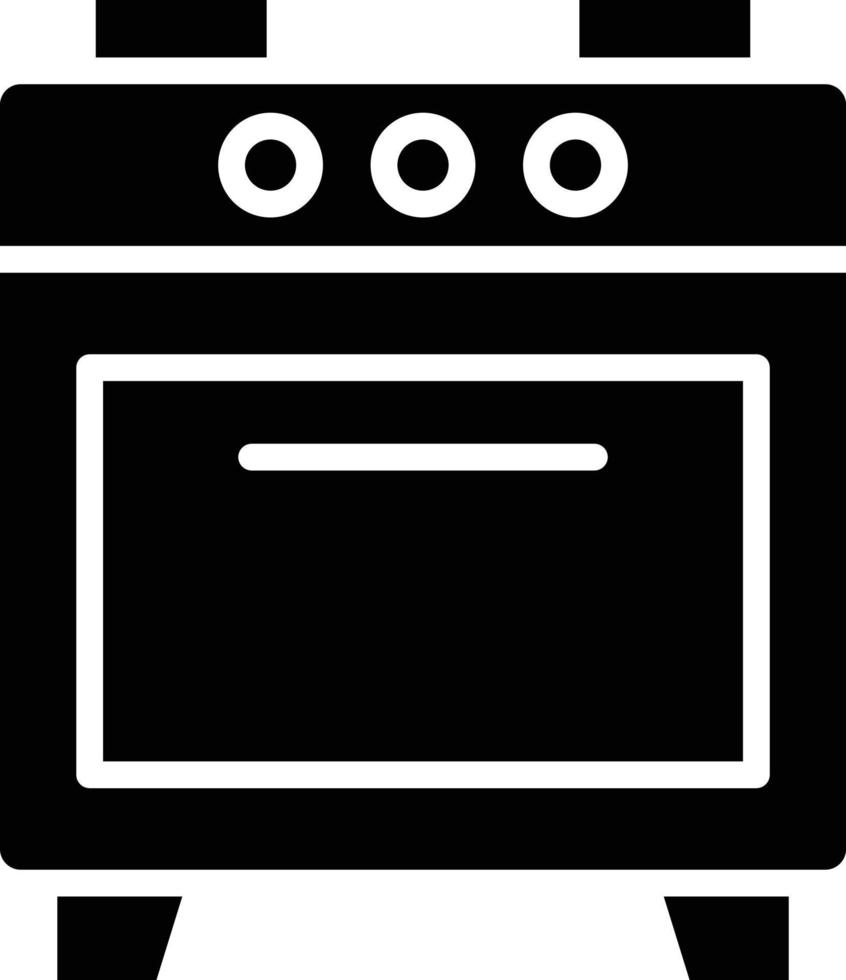 ilustración de diseño de icono de vector de horno