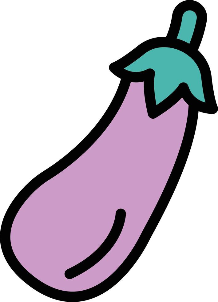 Eggplant Vector Icon Design Illustration