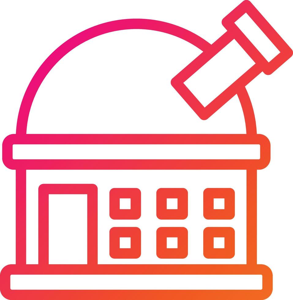 Observatory Vector Icon Design Illustration