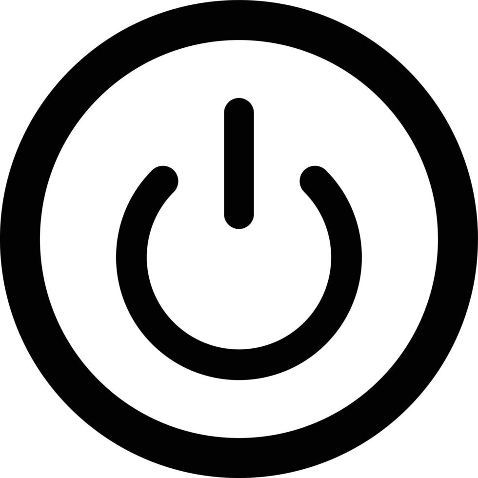 Power Button Vector Icon Design Illustration