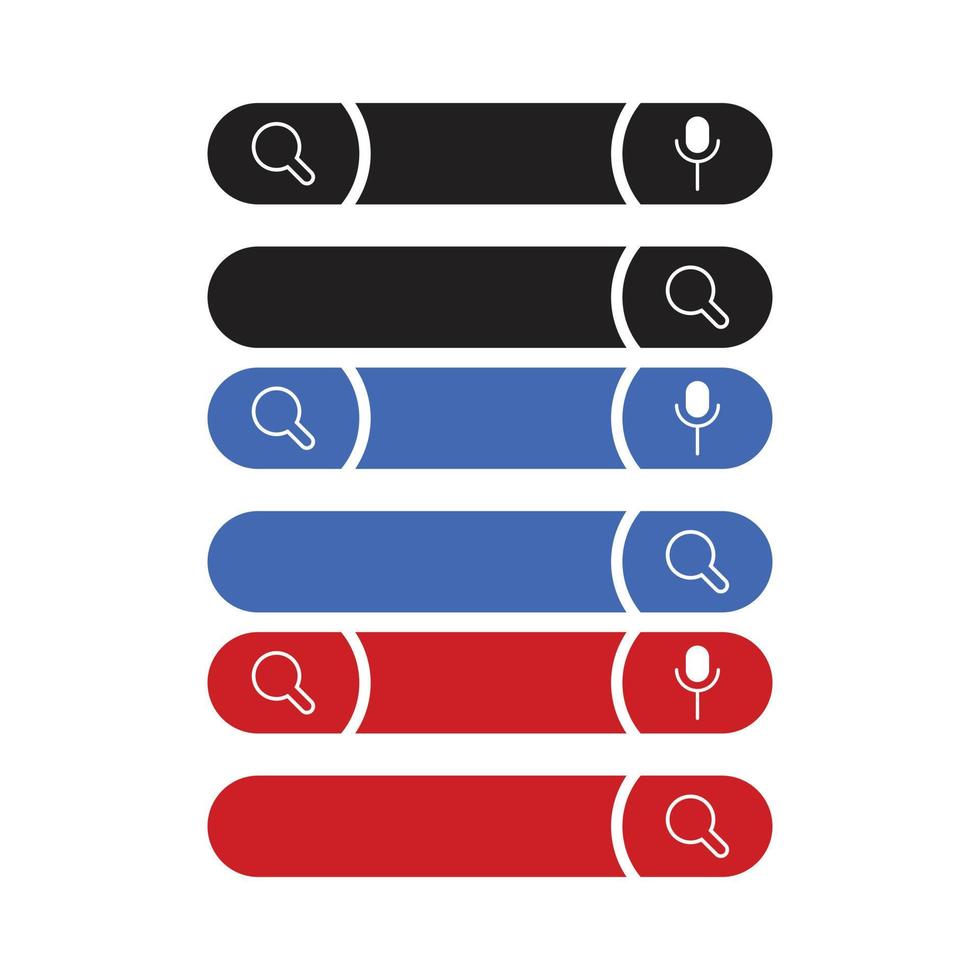 set of internet search vector logo icon.