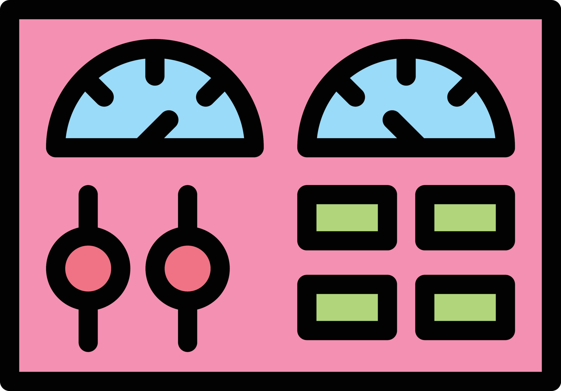 Control panel Vector Icon Design Illustration 21713403 Vector Art at
