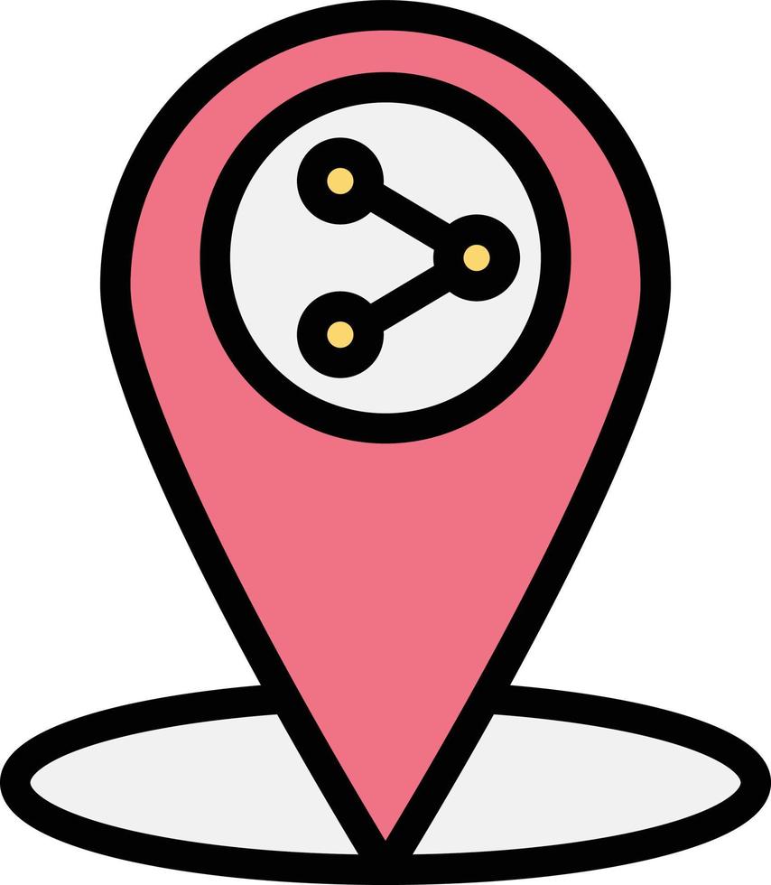 Share location Vector Icon Design Illustration