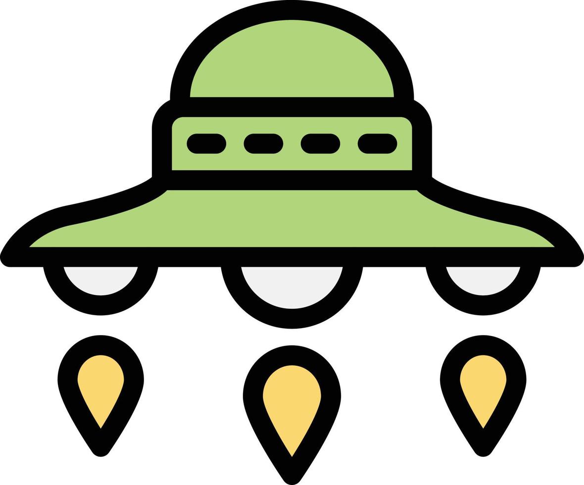 Ufo Vector Icon Design Illustration