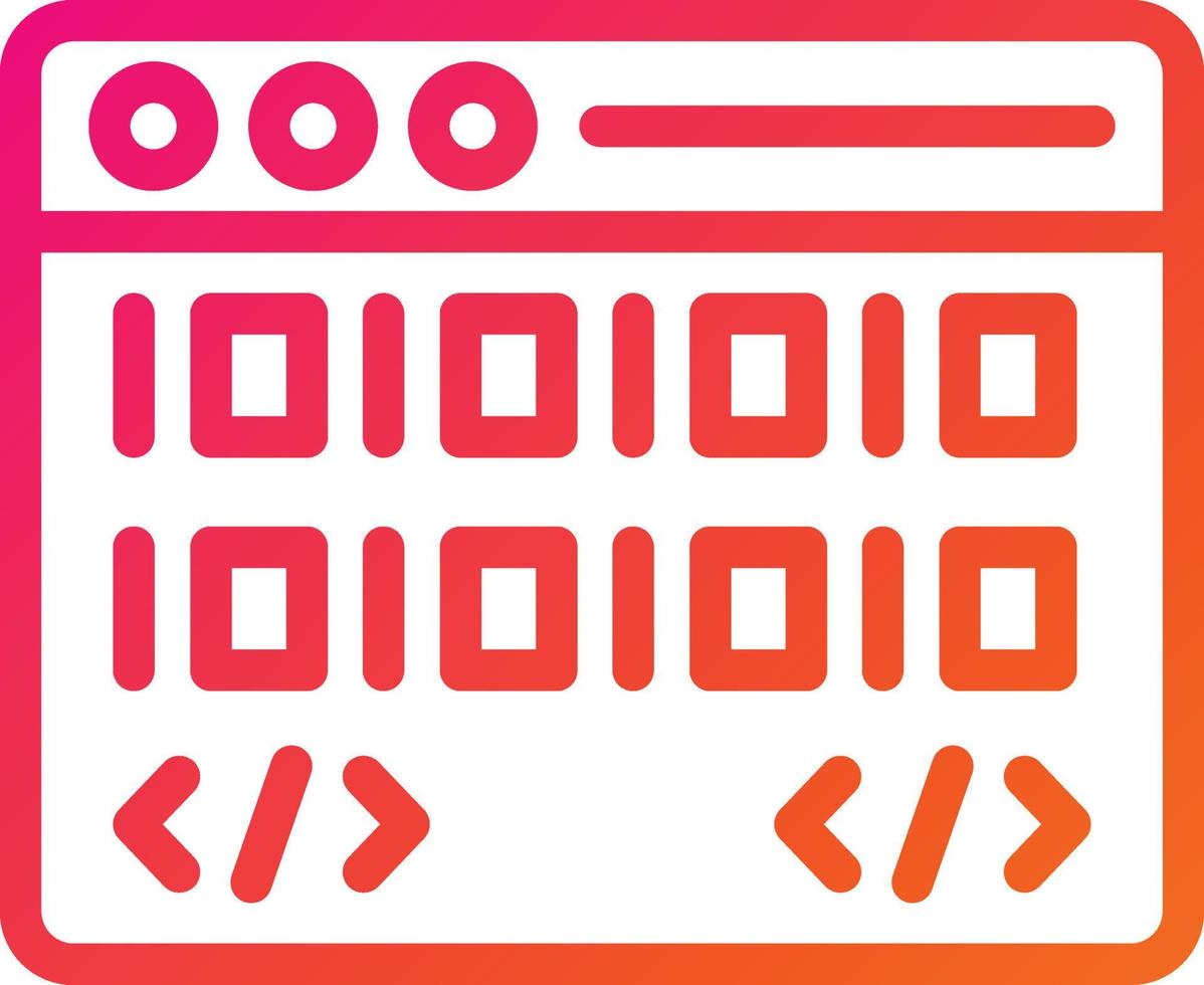 Coding Vector Icon Design Illustration