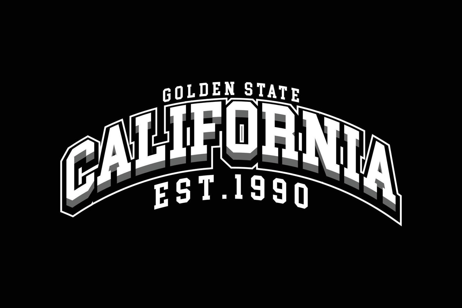 Streetwear california golden state template design for clothing brand vector