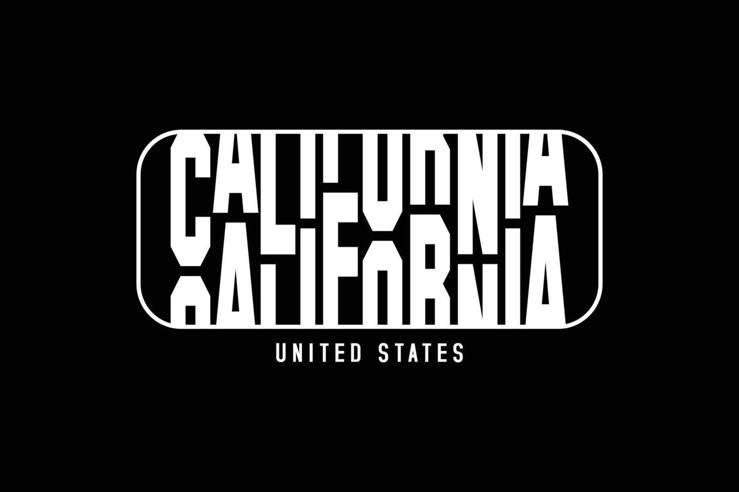 Streetwear california template design for clothing brand vector