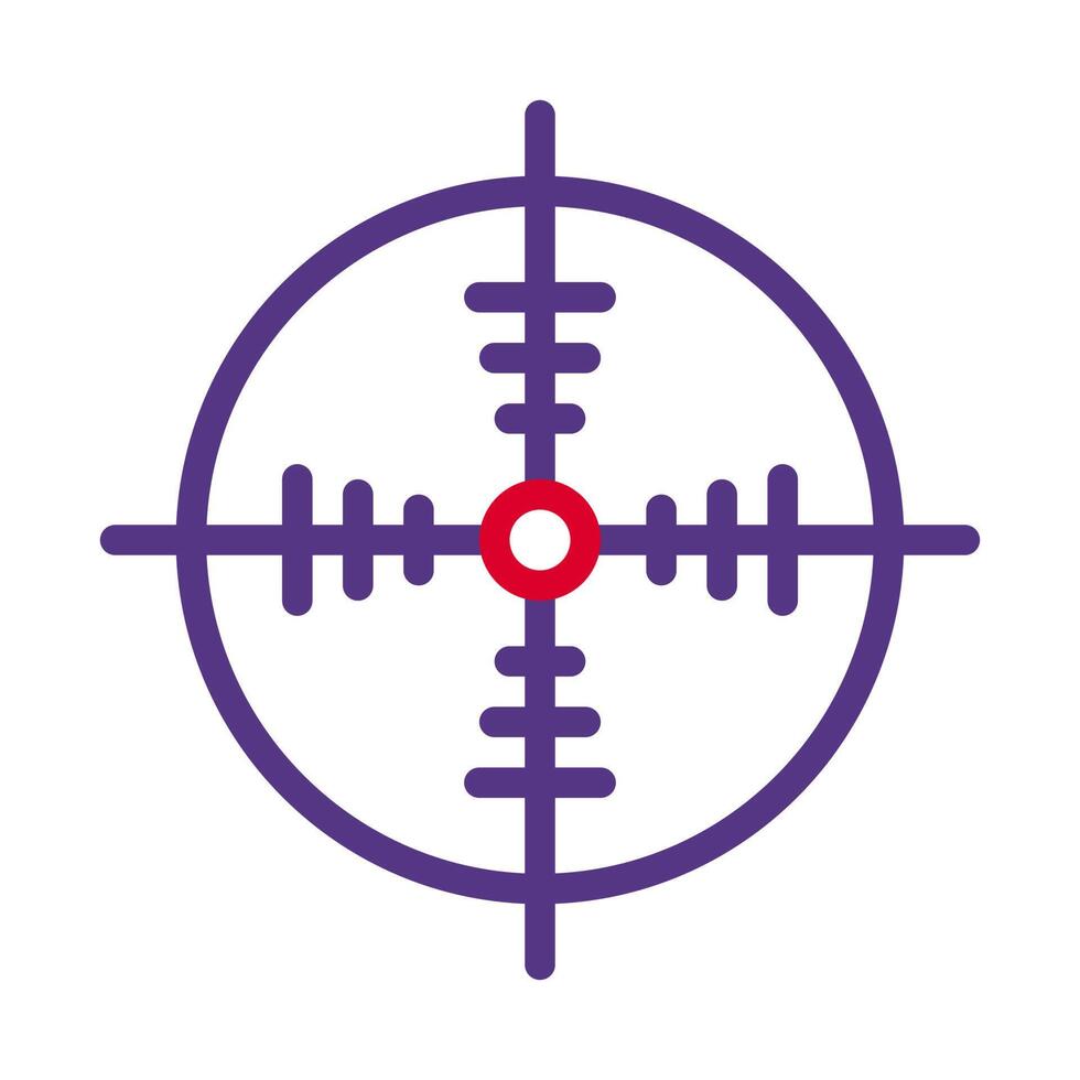 target icon duocolor style red purple colour military illustration vector army element and symbol perfect.