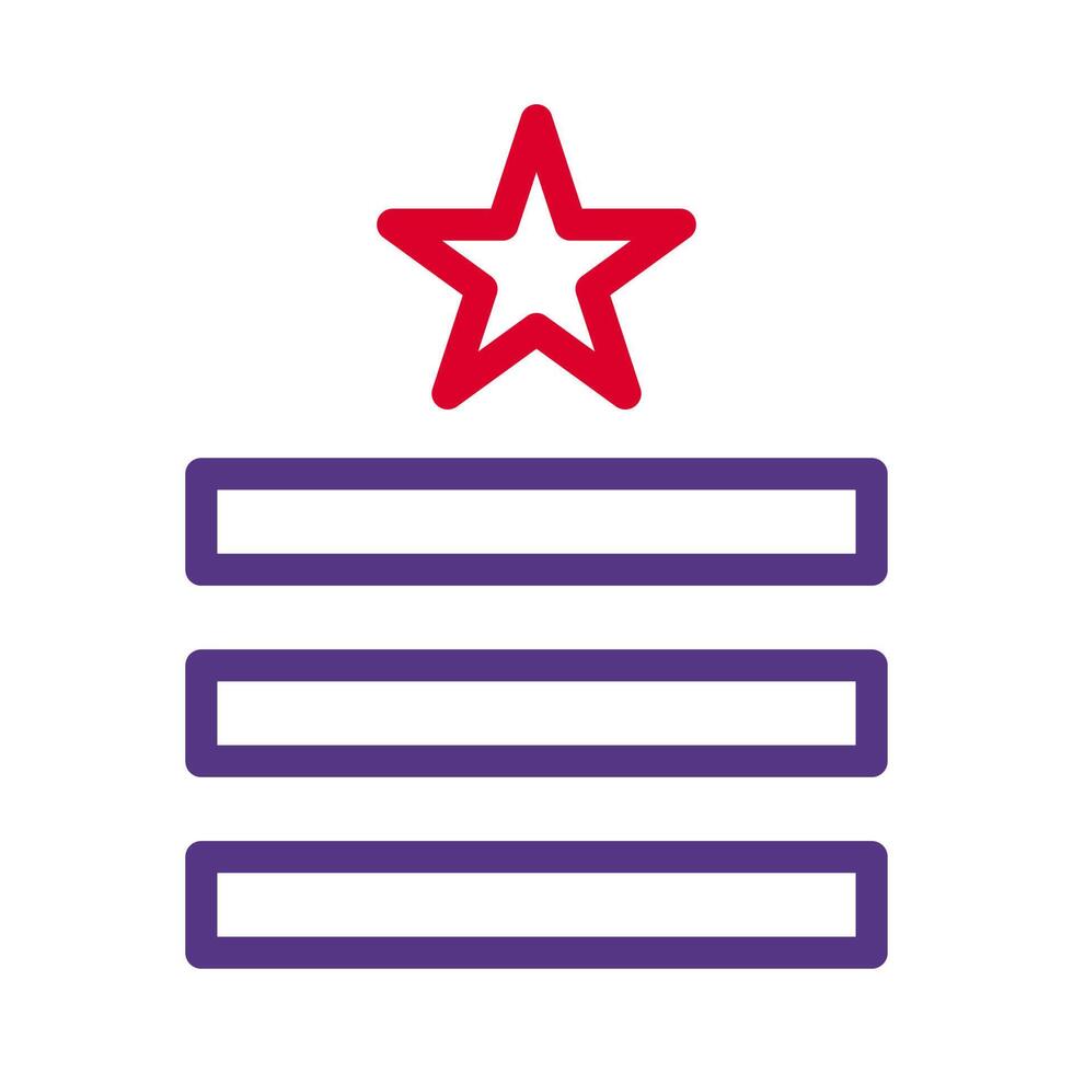 badge icon duocolor style red purple colour military illustration vector army element and symbol perfect.