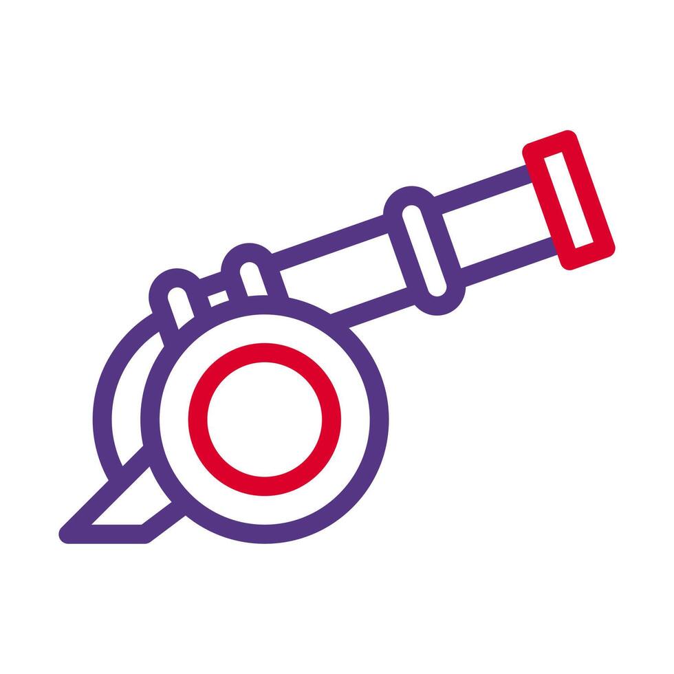 cannon icon duocolor style red purple colour military illustration vector army element and symbol perfect.