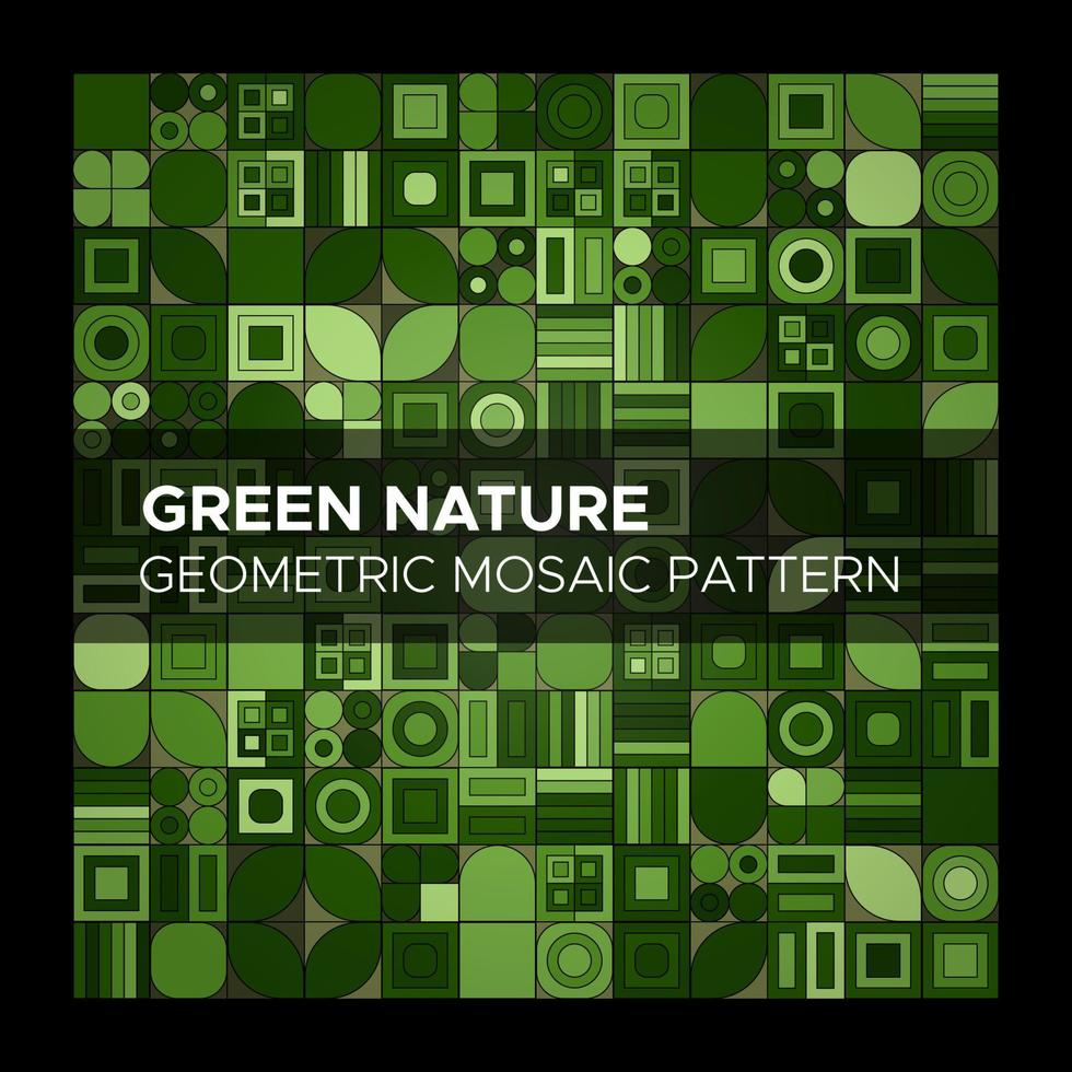 verde naturaleza geométrico mosaico modelo vector