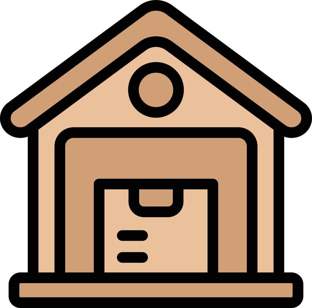 Ware house Vector Icon Design Illustration