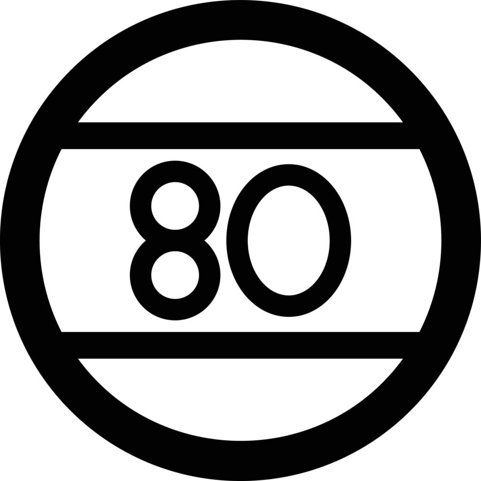 Speed limit Vector Icon Design Illustration