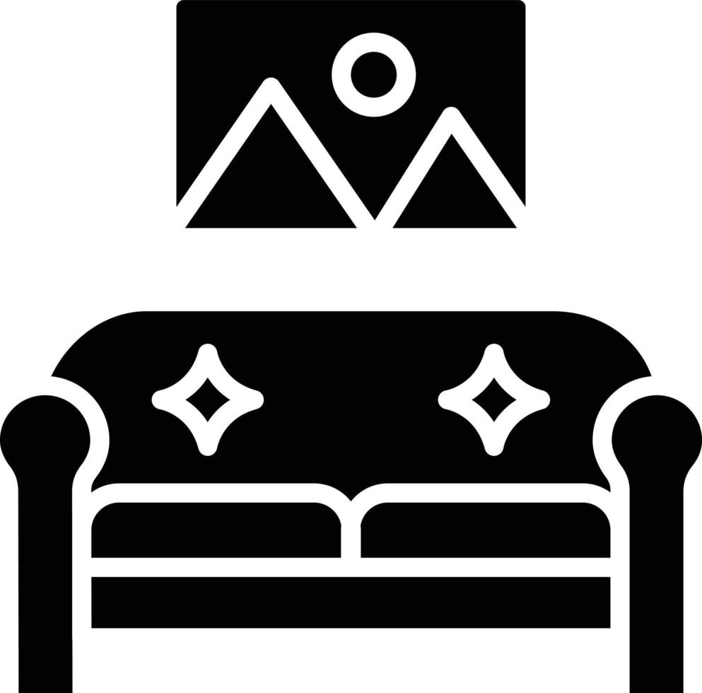 ilustración de diseño de icono de vector de sala de estar