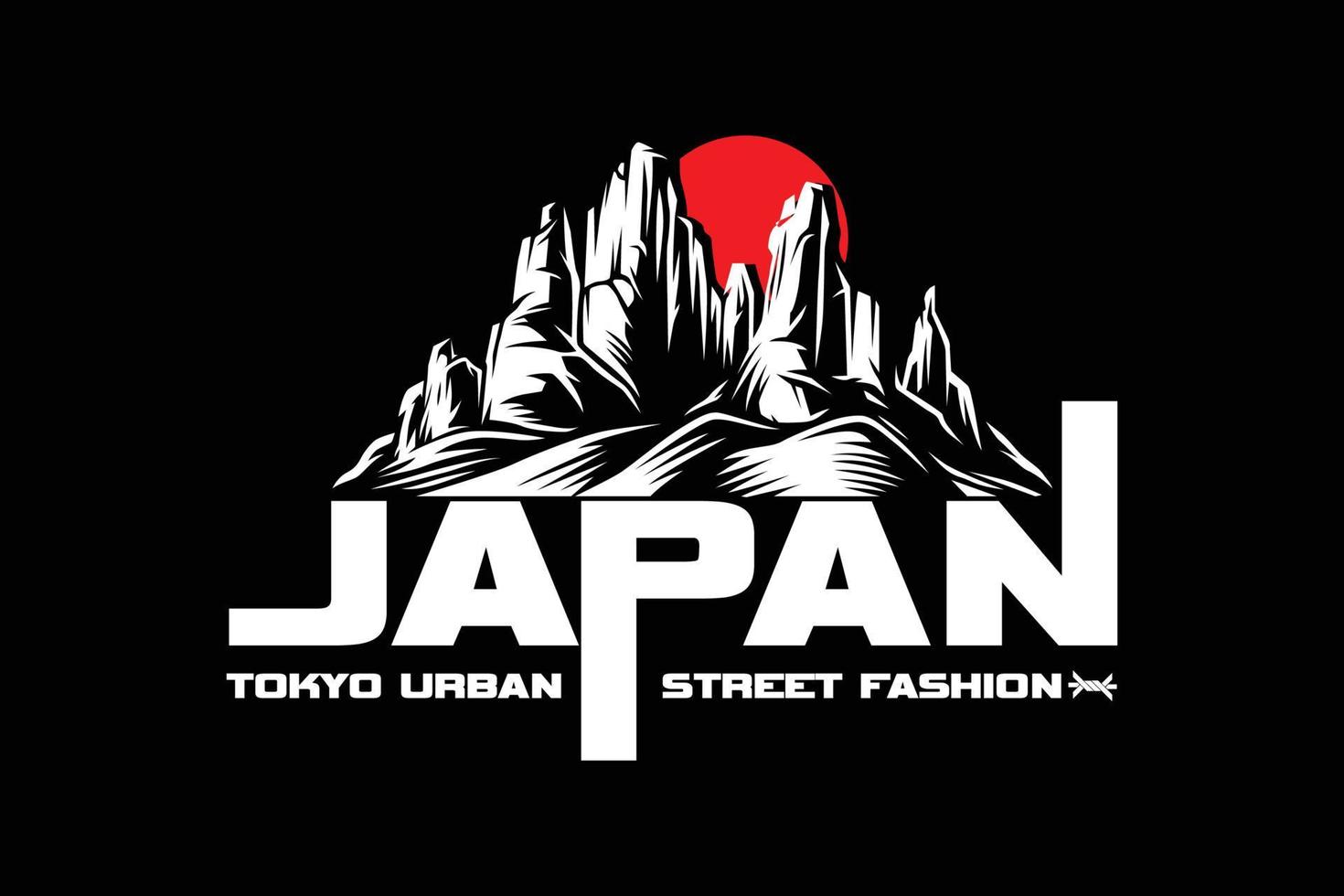 ropa de calle Japón diseño plantillas vector para ropa