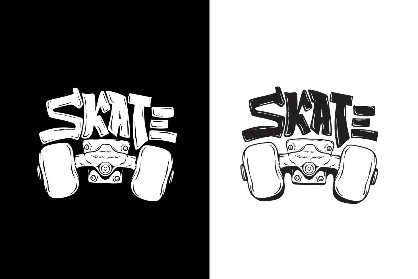 Streetwear skate design template for clothing brand vector