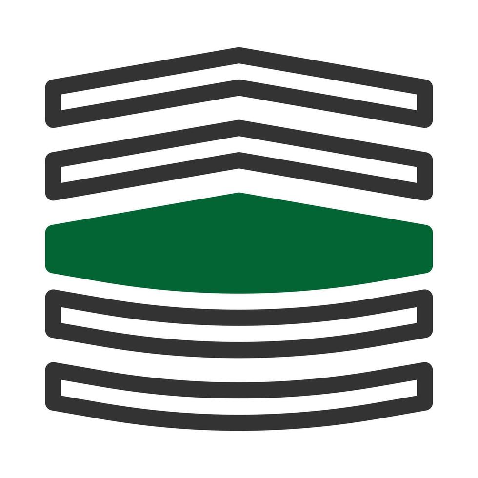 badge icon duotone style grey green colour military illustration vector army element and symbol perfect.