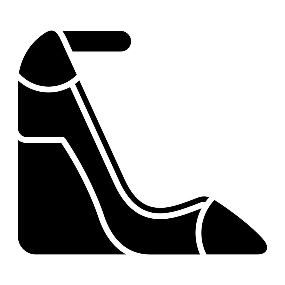 Wedge Heel vector icon