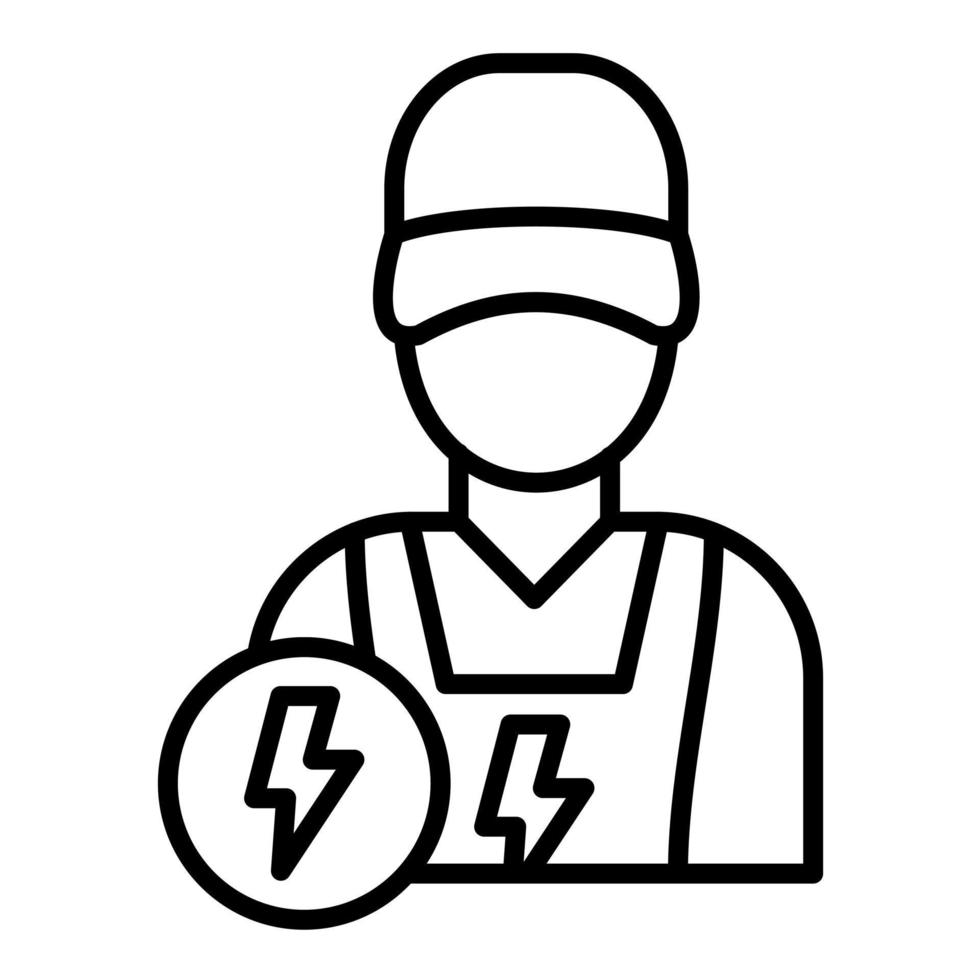 Electrician vector icon