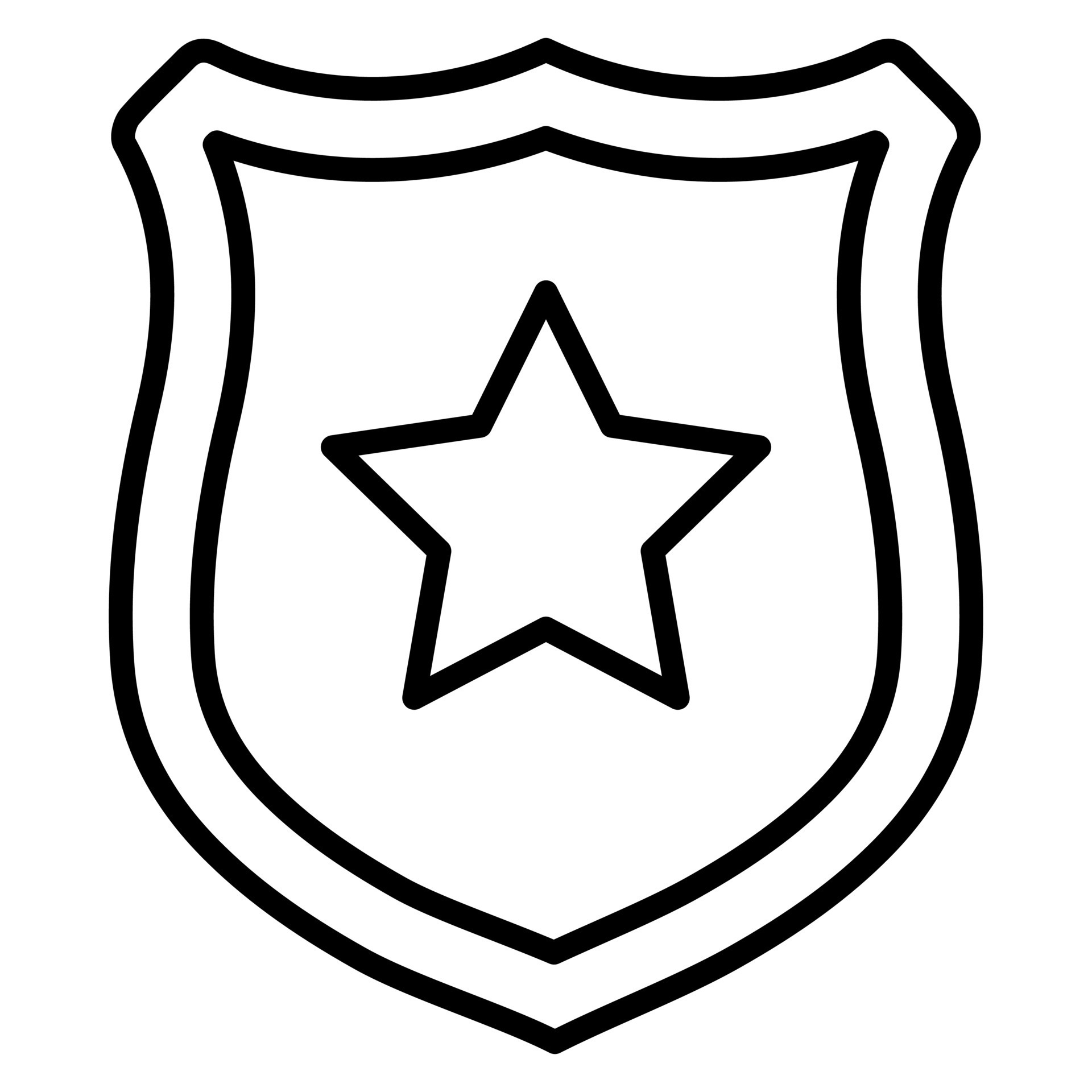 Police Badge vector icon 21714649 Vector Art at Vecteezy