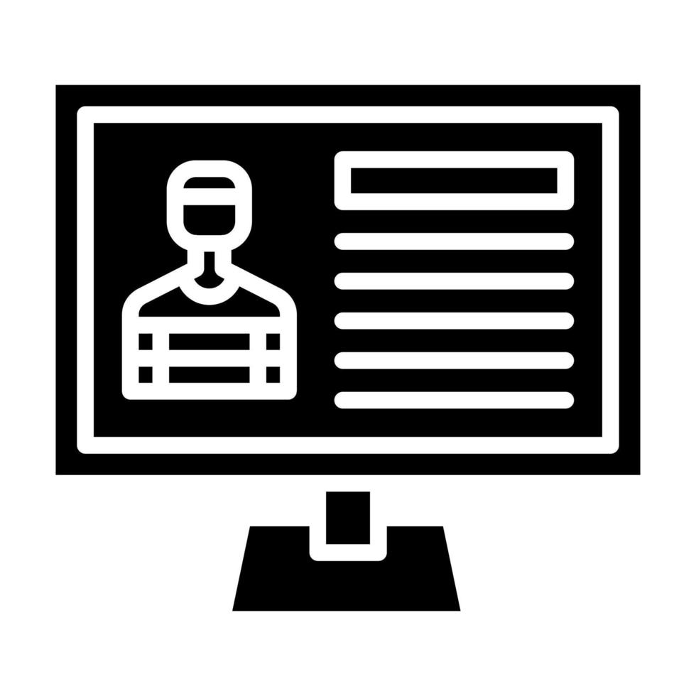 Criminal Database vector icon