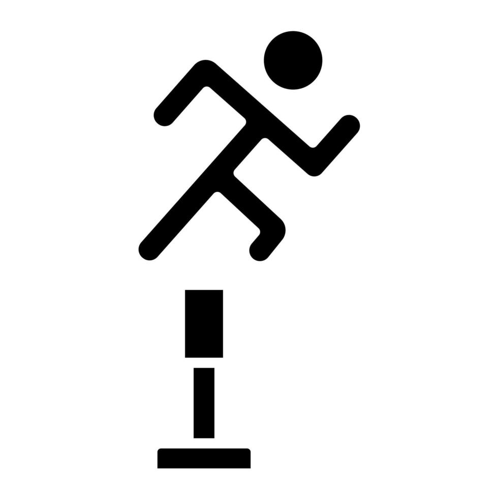 icono de vector de salto de altura