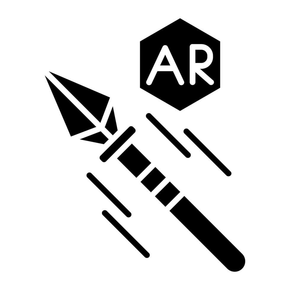 Ar Spear Throwing vector icon