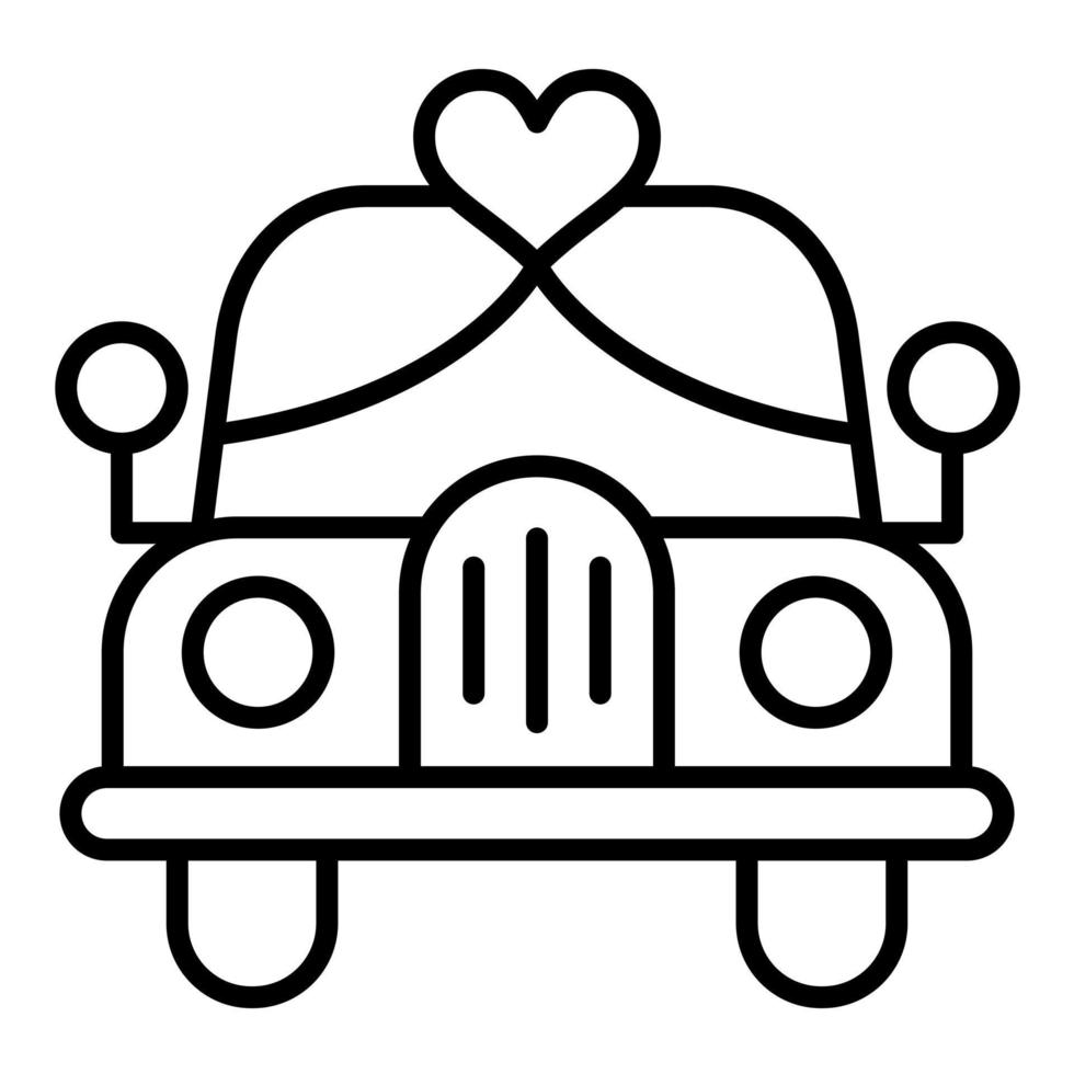 Wedding Car vector icon
