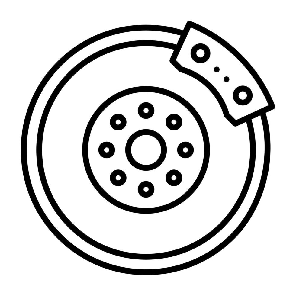 Brake Disc vector icon