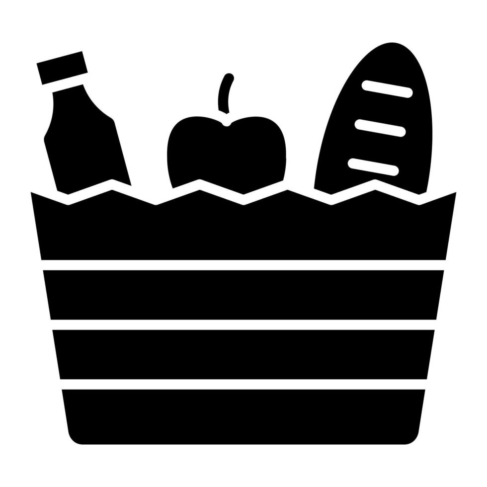 Groceries vector icon