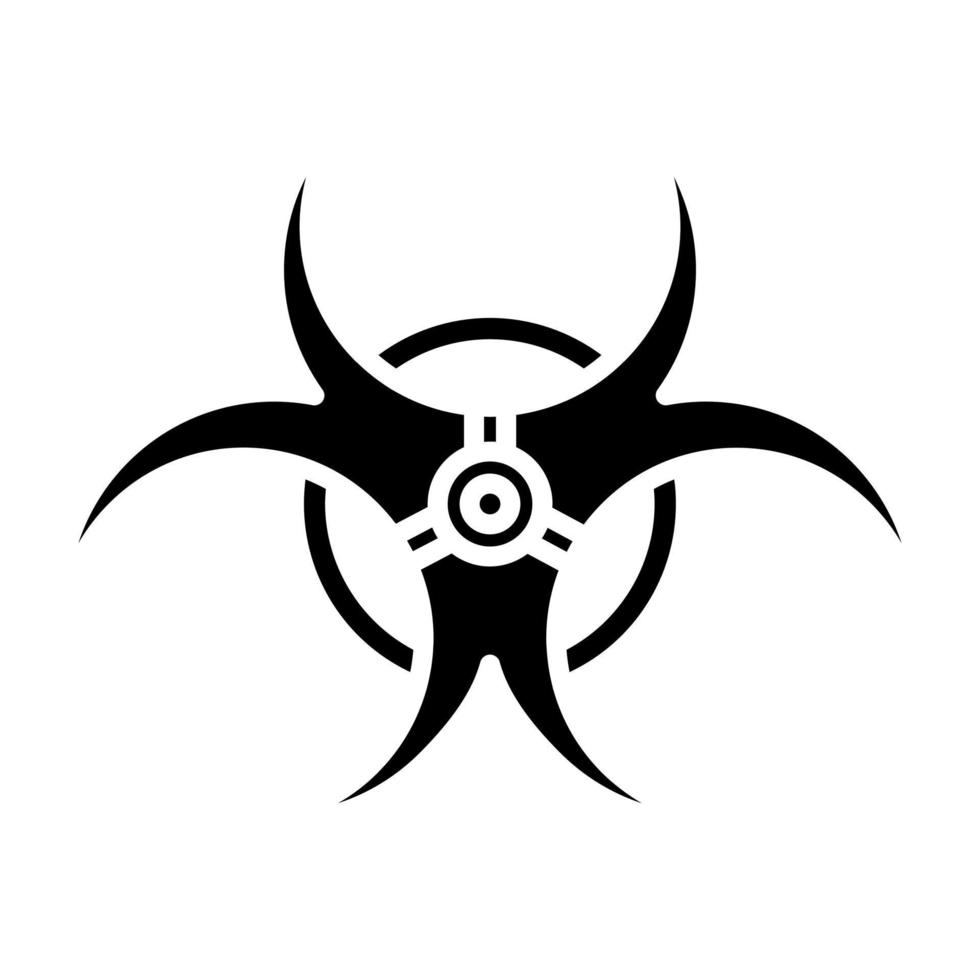 Biohazard vector icon