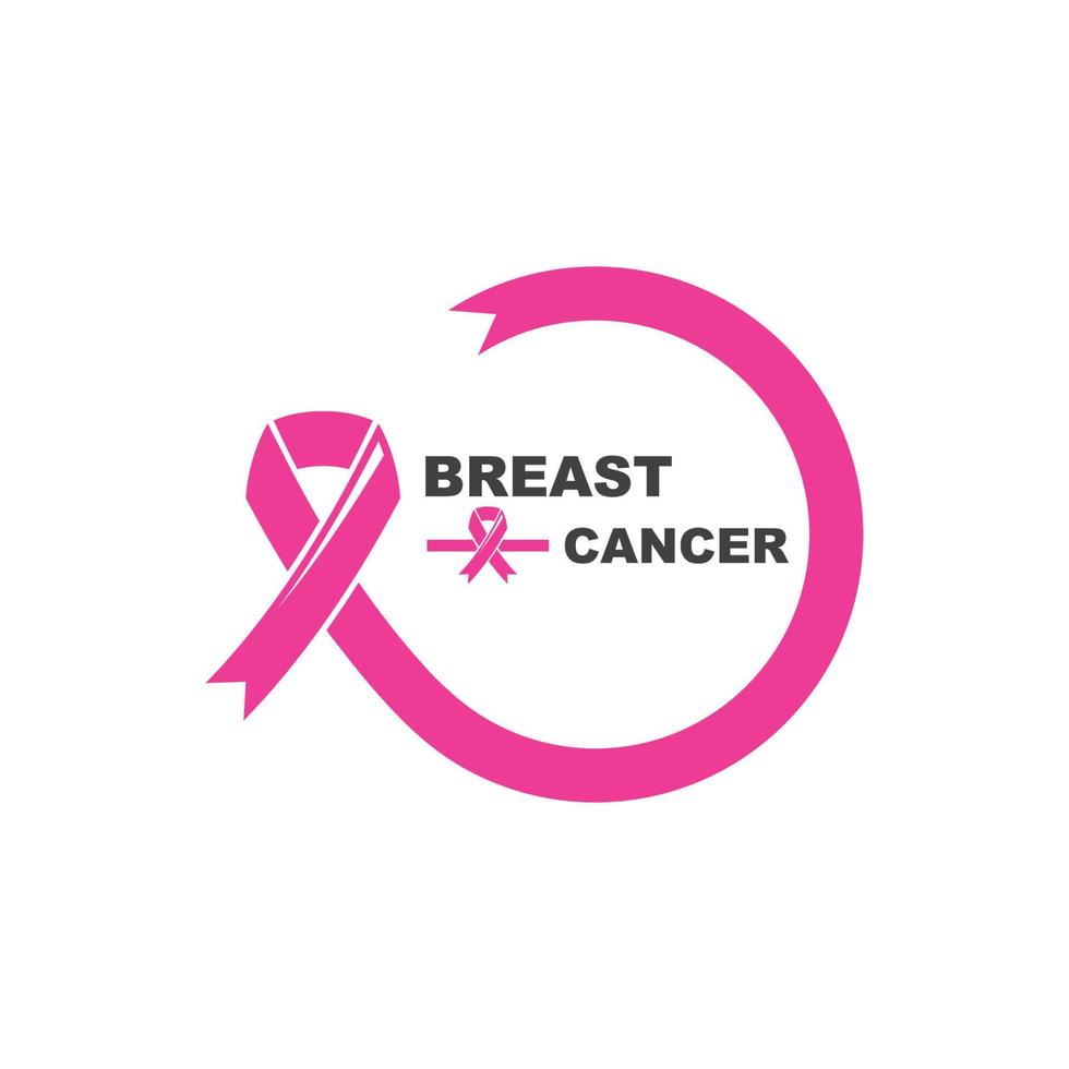 breast cancer ribbon vector illustration design