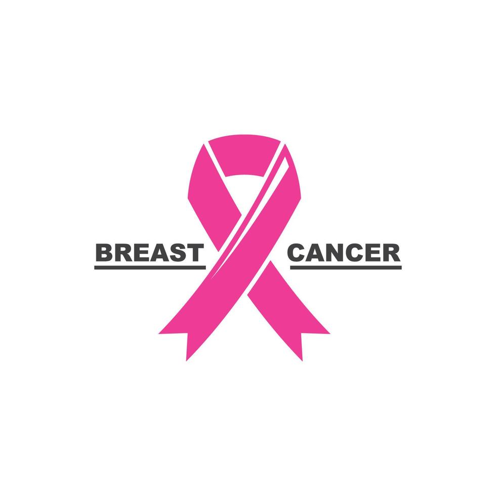 breast cancer ribbon vector illustration design