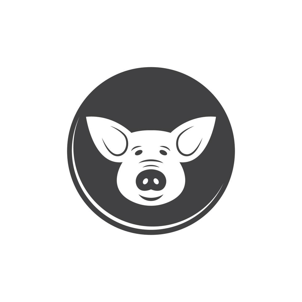 cerdo vector icono ilustración diseño