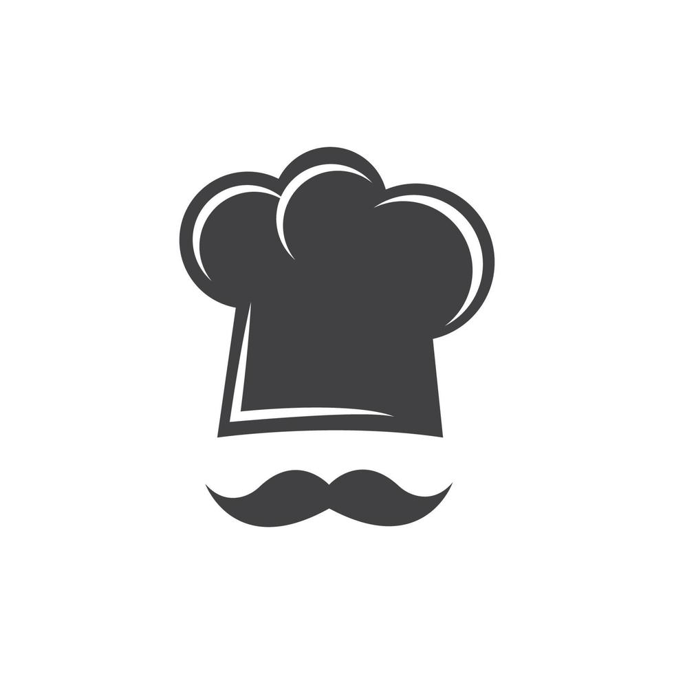 hat chef logo template vector