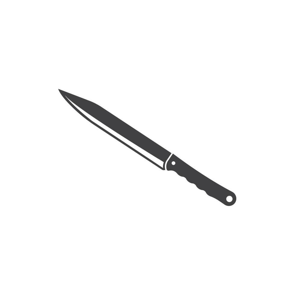 Diseño de ilustración de vector de icono de cuchillo